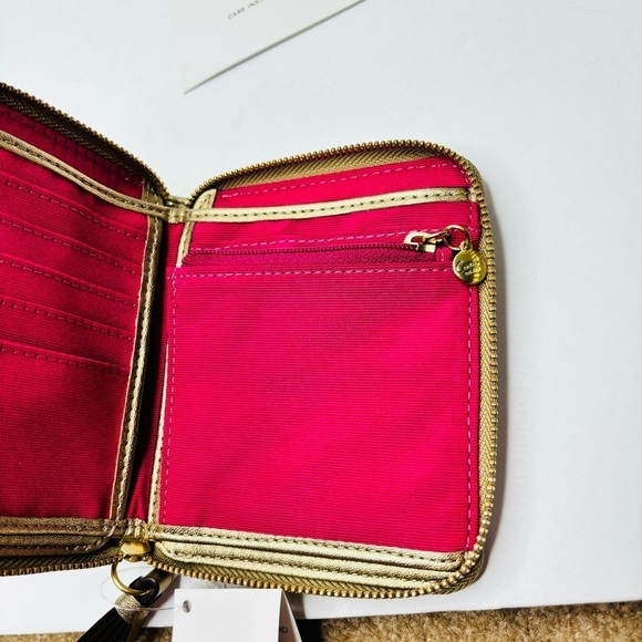 ⛔️SOLD⛔️ COACH Peyton Tattersall Multicolor Zip Around Wristlet - Picture 2 of 8